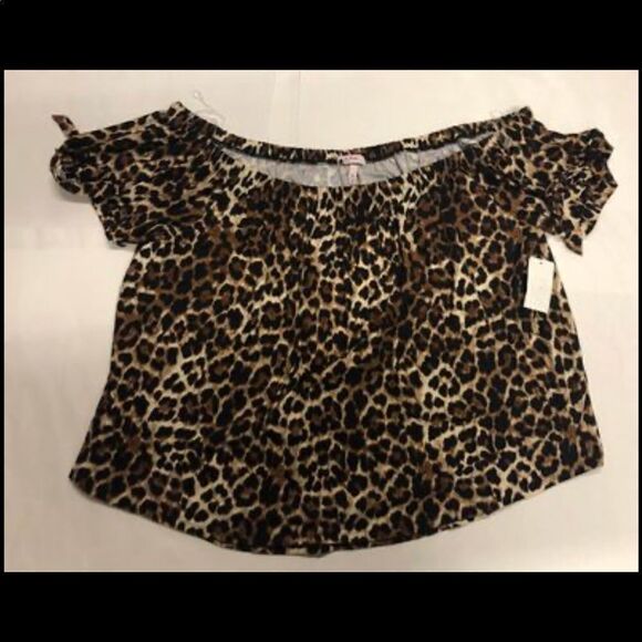Leopard Top Womens 3X Boat Neck - Picture 1 of 2